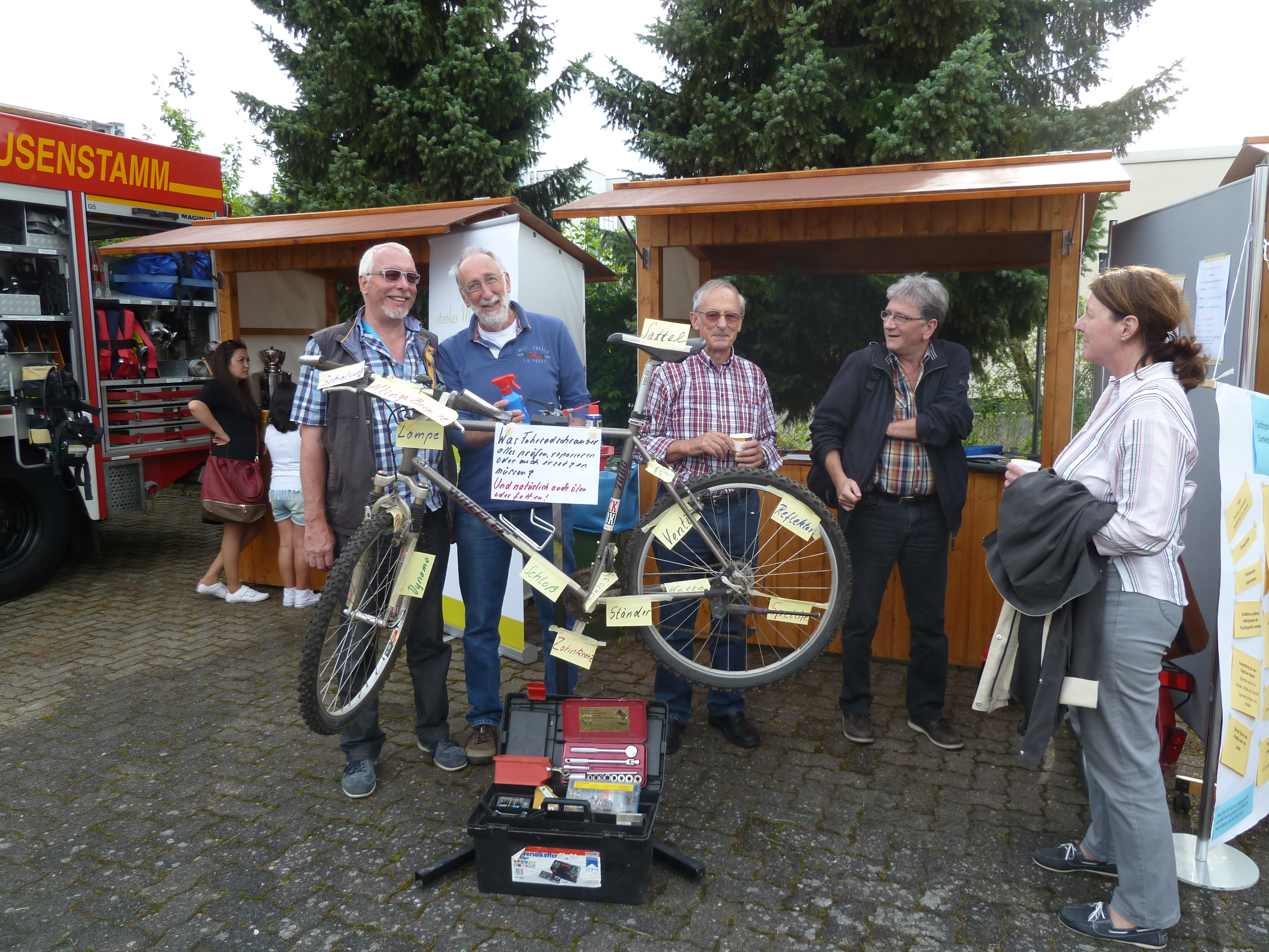 Die Fahrradschrauber auf dem Integrationsfest